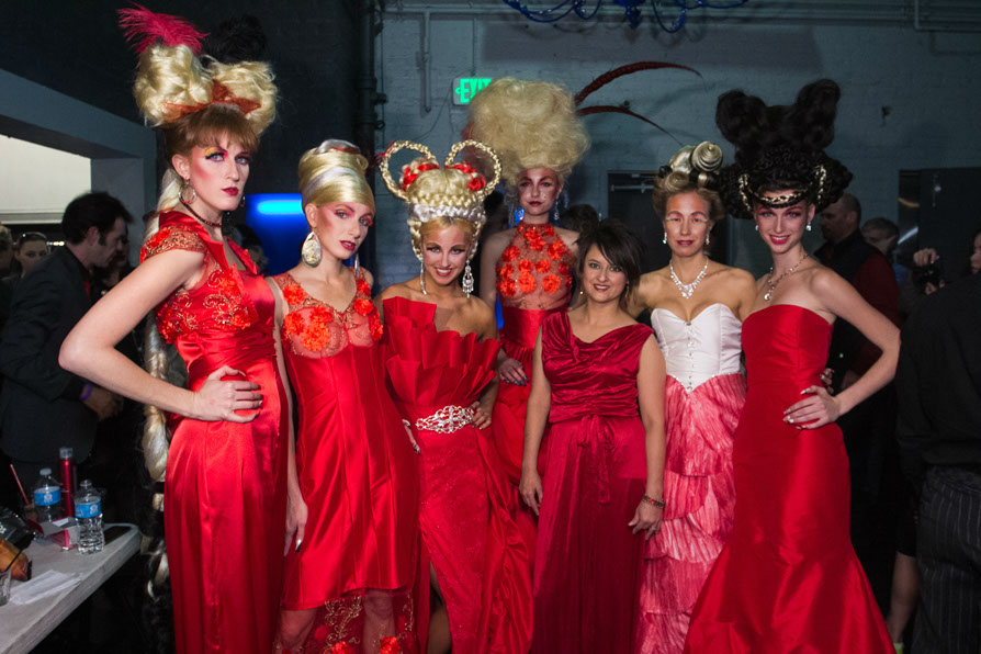 D'Lola Couture 2012 Red Ball fashion show collection with Deedee Vicory.
